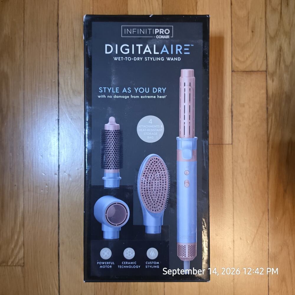 InfinitiPRO by Conair DigitalAIRE Multi-Attachment Styling System Wet To Dry